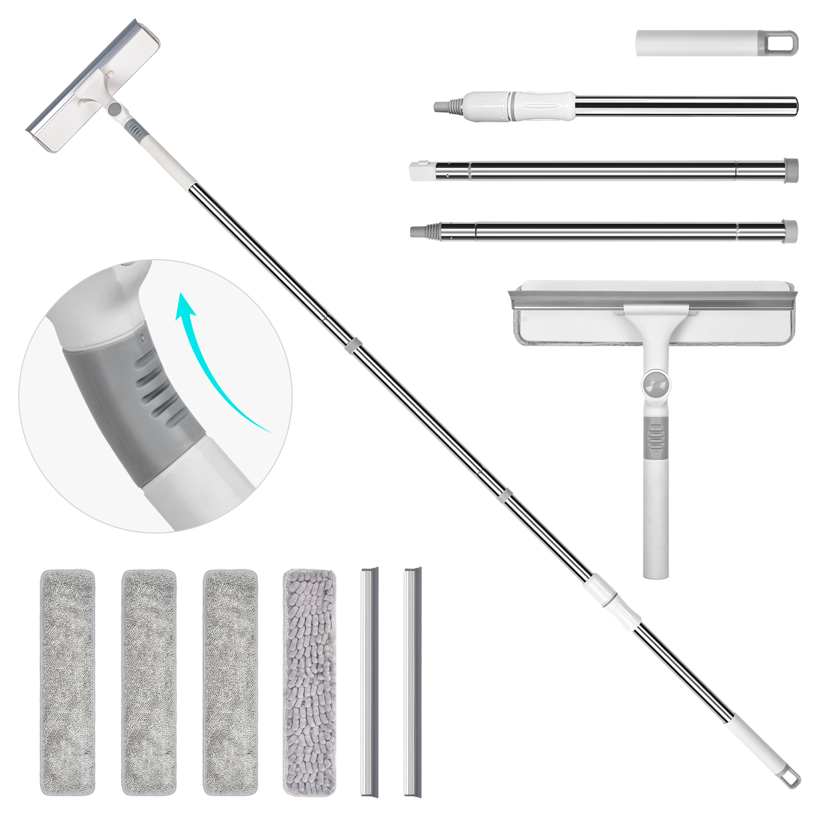 KZKR M29 2-IN-1 Window Squeegee